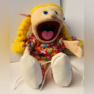 Cindy Peach Girl Hand Puppet